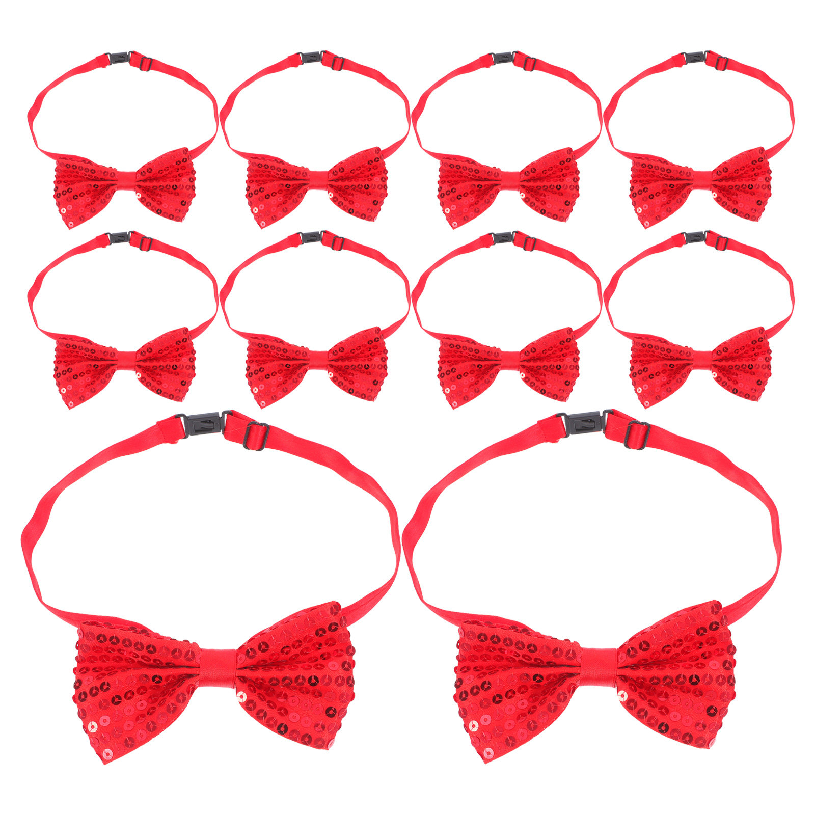10Pcs Red Sequin Bow Tie Child - Bow Tie Pre Tied 评论和价格