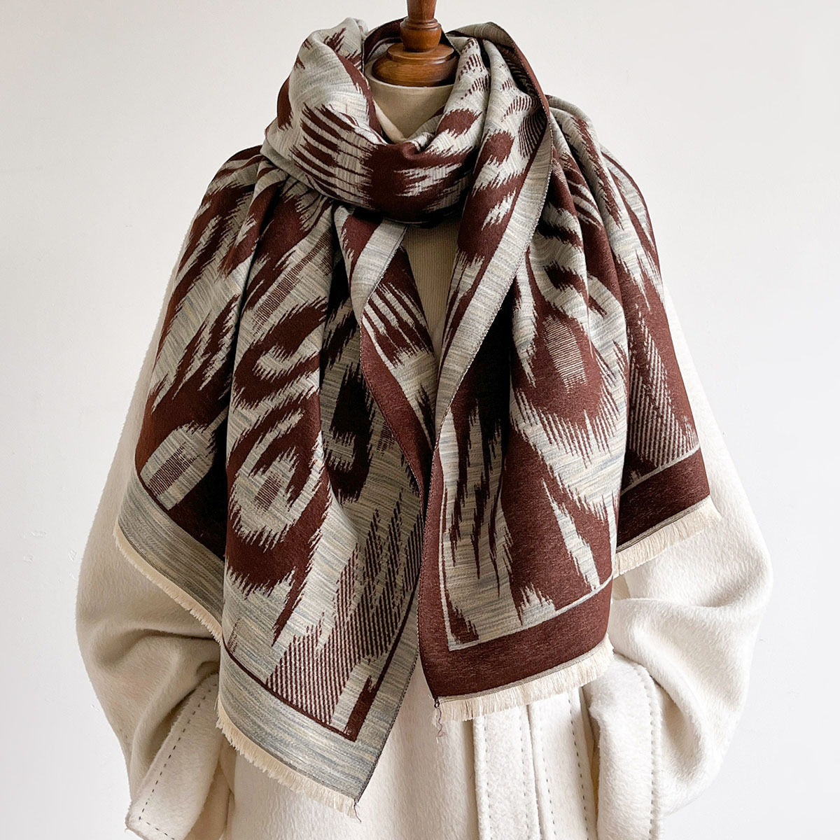 Women Imitation Cashmere Scarf - Pashmina Wrap Large 评论和价格
