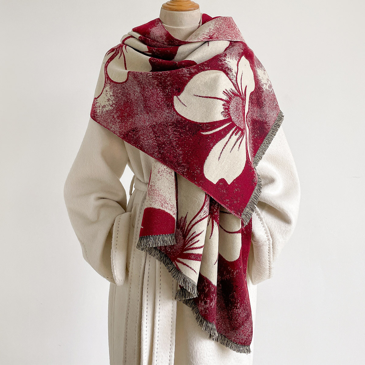 Women Imitation Cashmere Scarf - Pashmina Wrap Large 评论和价格