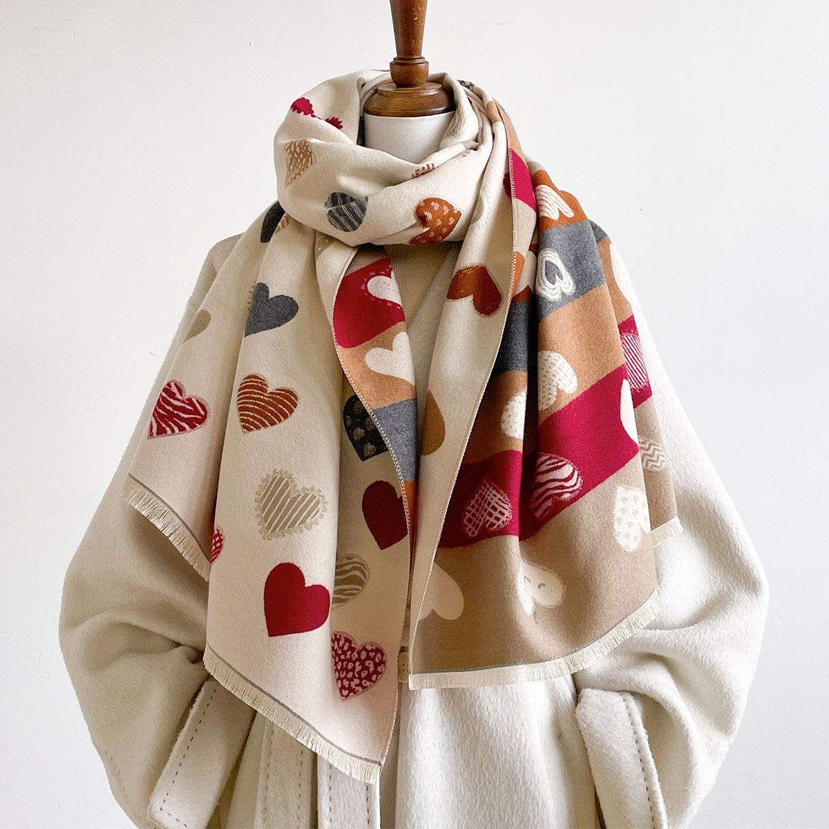 Women Imitation Cashmere Scarf - Pashmina Wrap Large 评论和价格