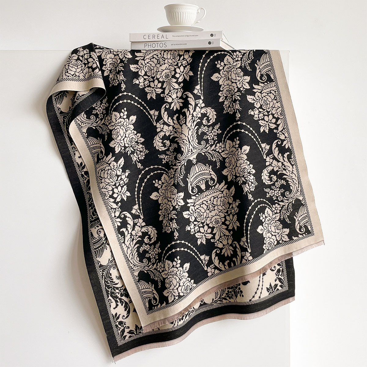 Imitation Cashmere Fringed Sca - Pashmina Wrap Large 评论和价格